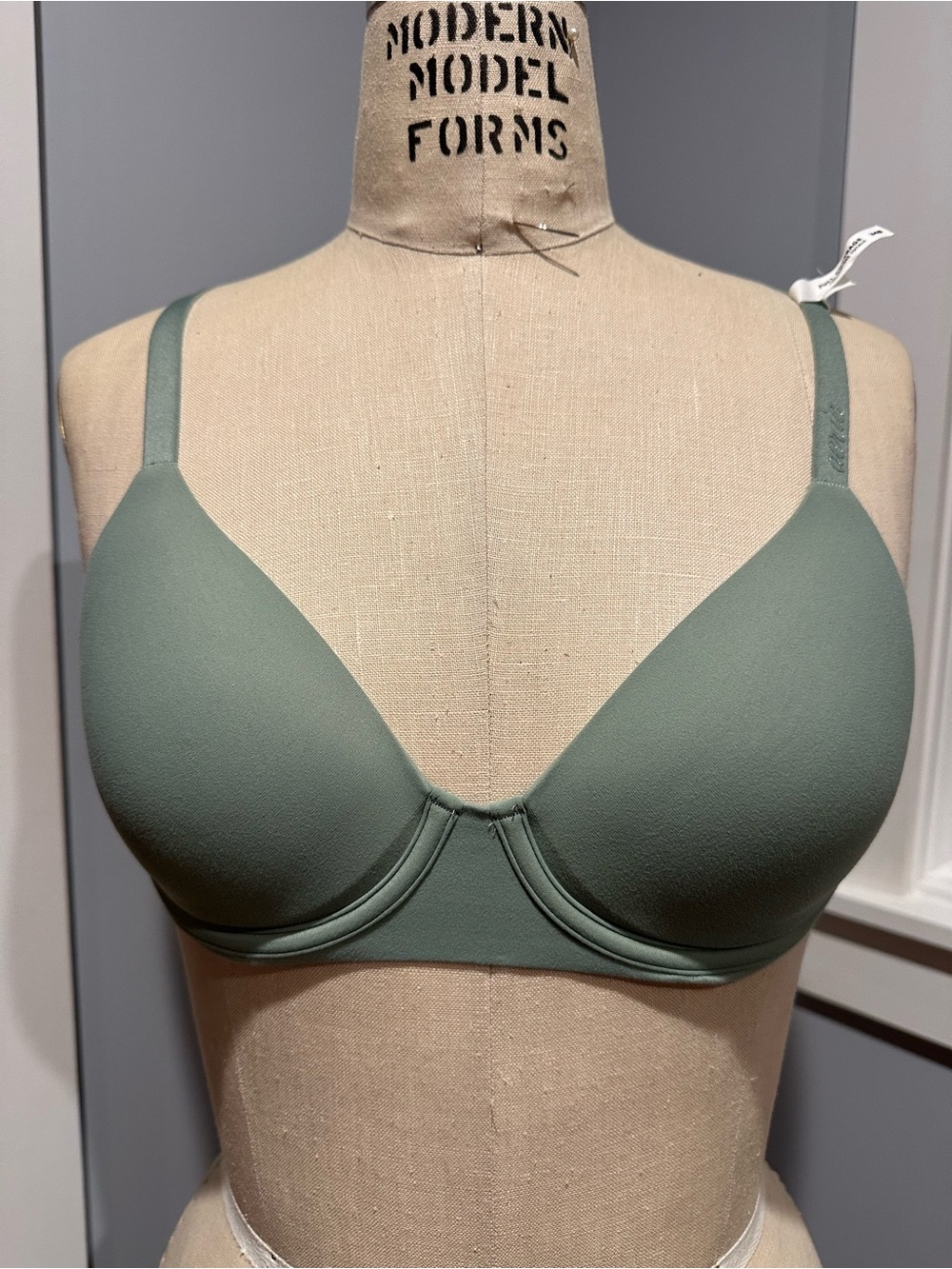 aerie Smoothez Green Full Coverage Lightly Lined T-Shirt Bra 34B